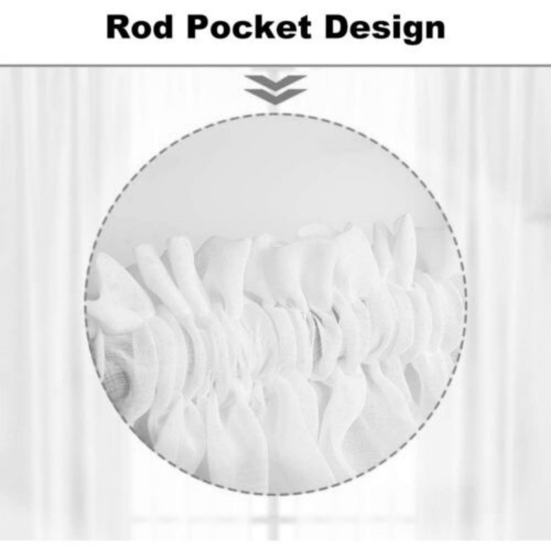 Window Curtain White lace - Image 4