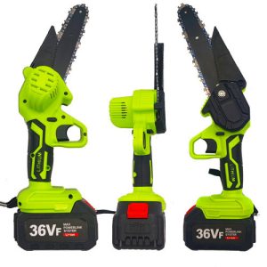 6" Green Cordless Electric Chainsaw