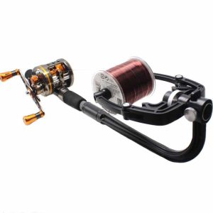 Fishing line spooling rod