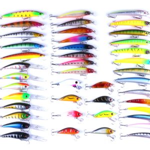 43-piece fishing lure set