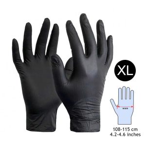 Black Disposable Nitrile Gloves
