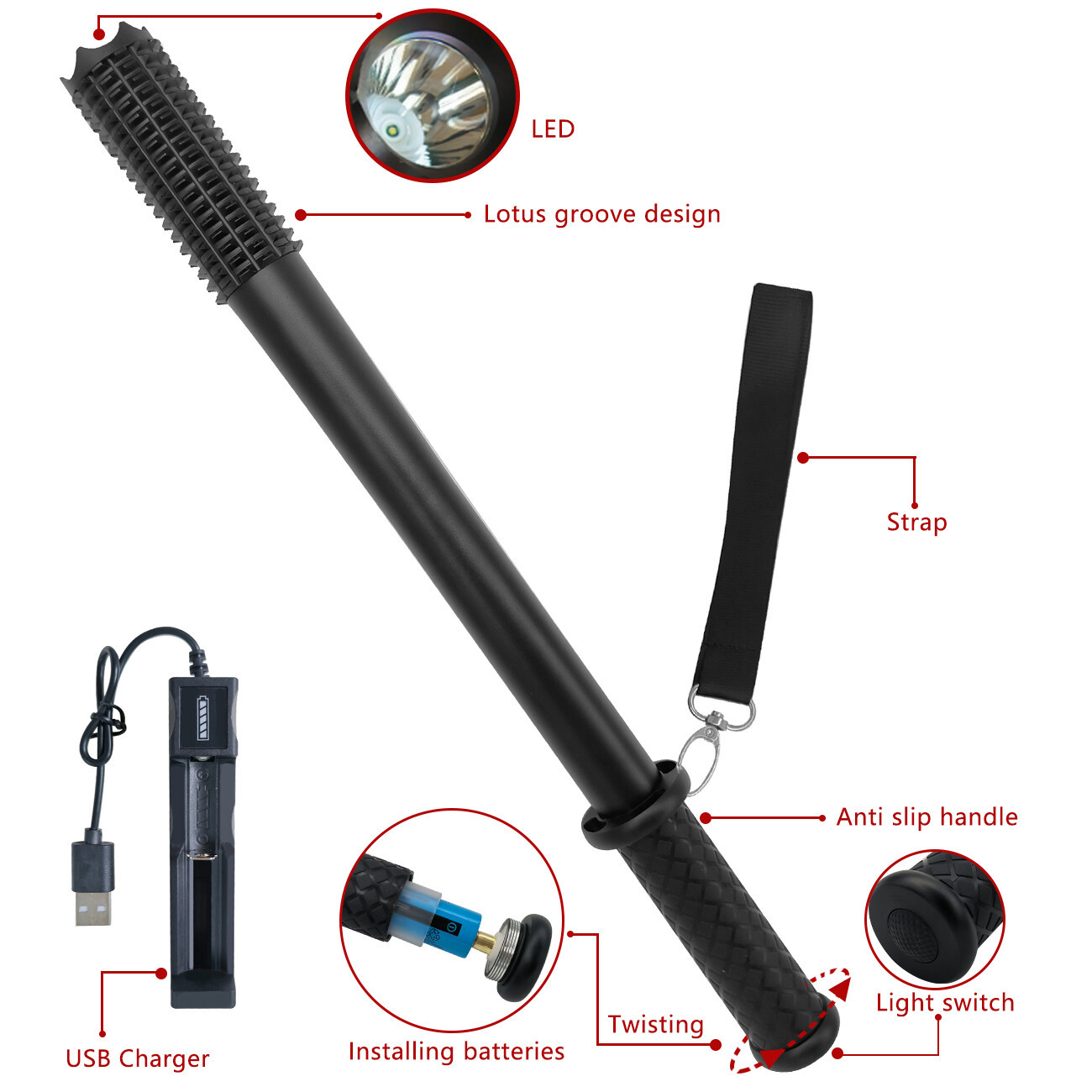 Baseball LED Flashlight - Image 4