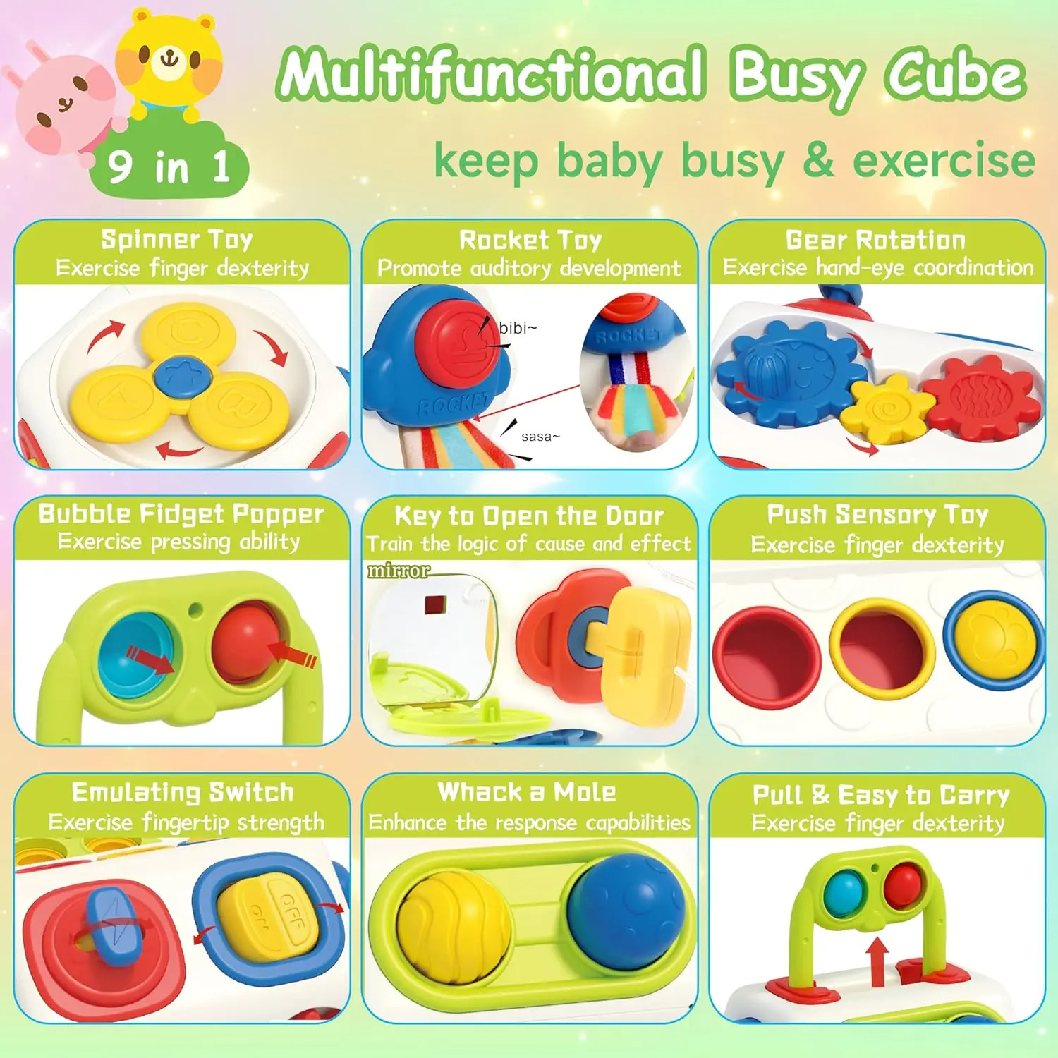 9 In 1 Busy Cube - Image 7