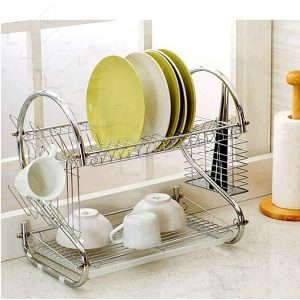 Dish Drying Rack Drainer 2 Tier