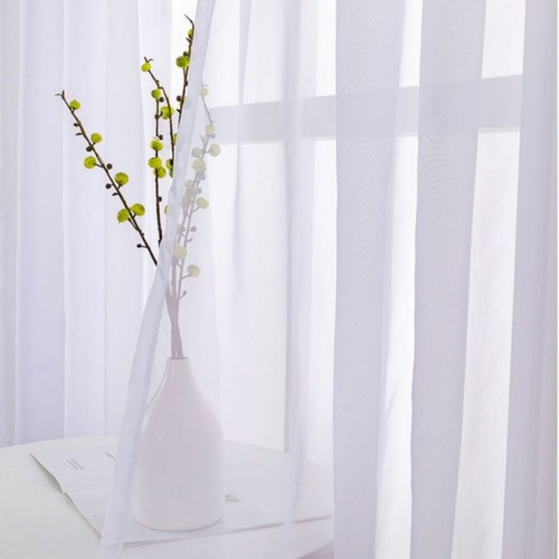 Window Curtain White lace - Image 2