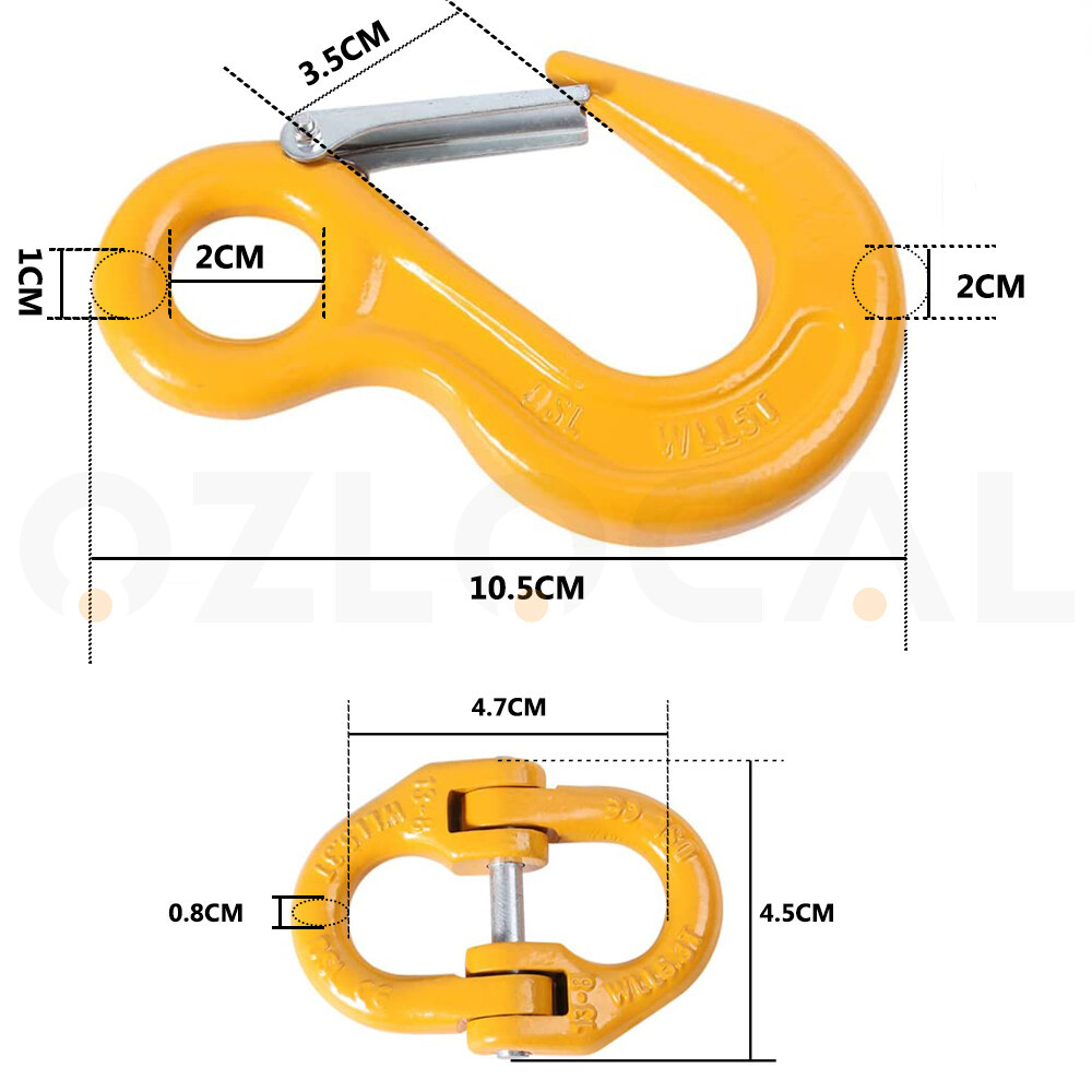 2 Hammerlock Eye Sling Hooks - 8mm - Image 2