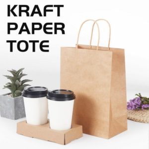 50 Brown Paper Carry Bags