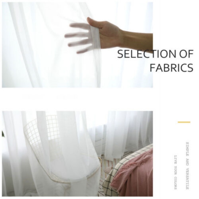 Window Curtain White lace - Image 6