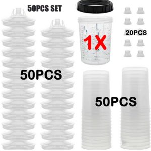 50 Paint Gun Cup Cover Liner Kits