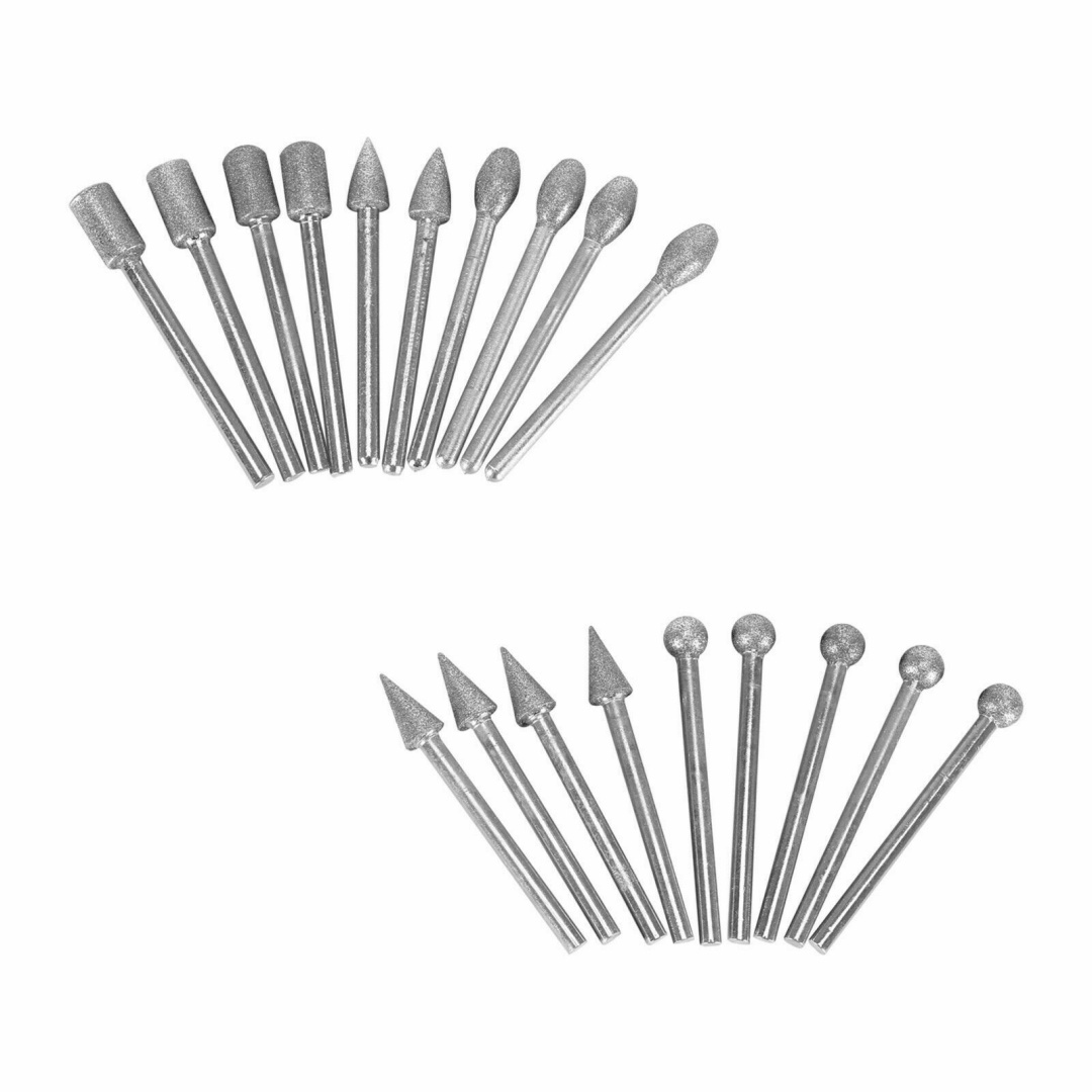 20 Diamond Grinding Drill Burrs Bit Set - Image 8
